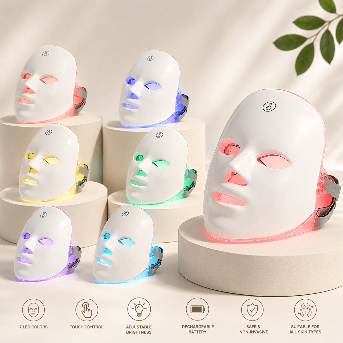 7-Color LED Skin Rejuvenation Mask